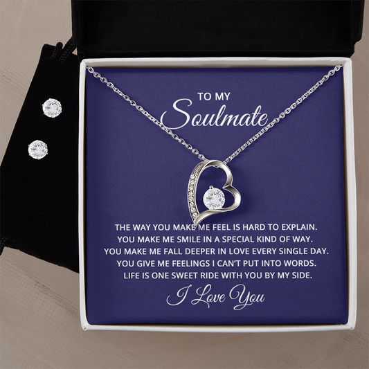 Make Her Feel So Loved With this Earring & Necklace Set