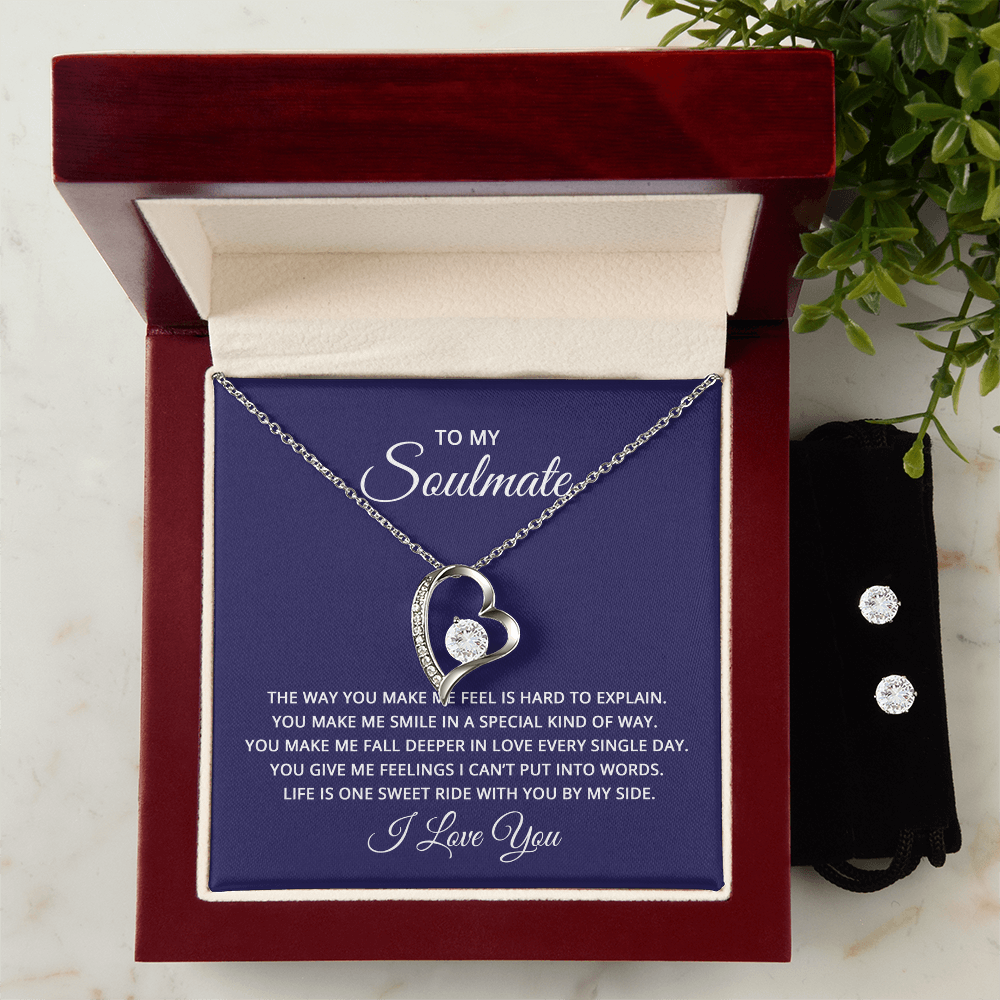 Make Her Feel So Loved With this Earring & Necklace Set