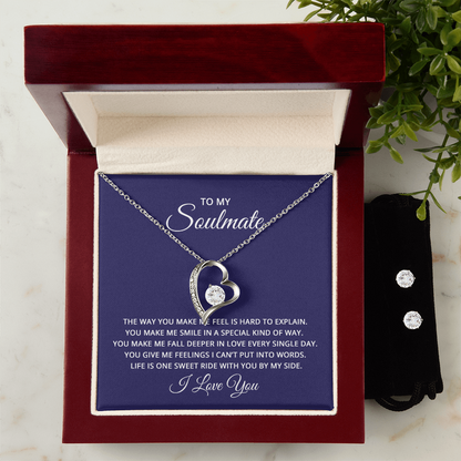 Make Her Feel So Loved With this Earring & Necklace Set