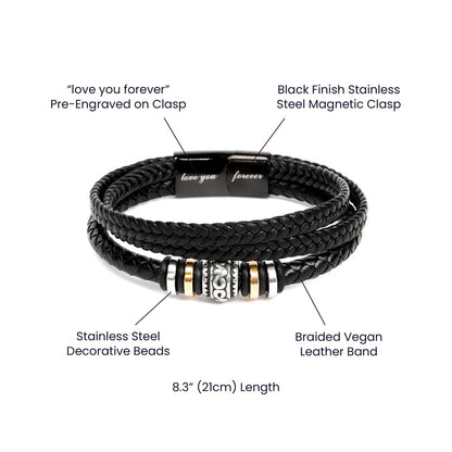 :Love You Forever Bracelet for the Man in your Life!