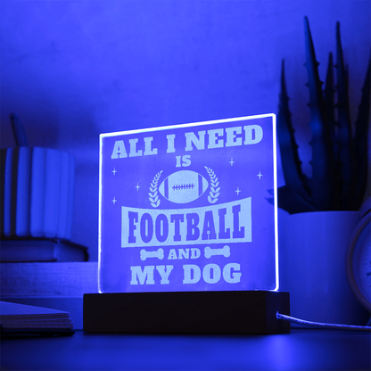 Engraved Square LED Acrylic Plaque
