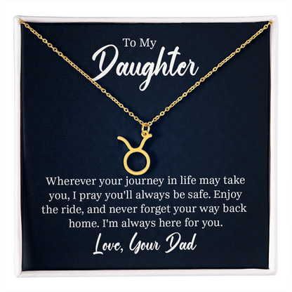 Always Know Where Your Stars Will Take You - Zodiac Necklace