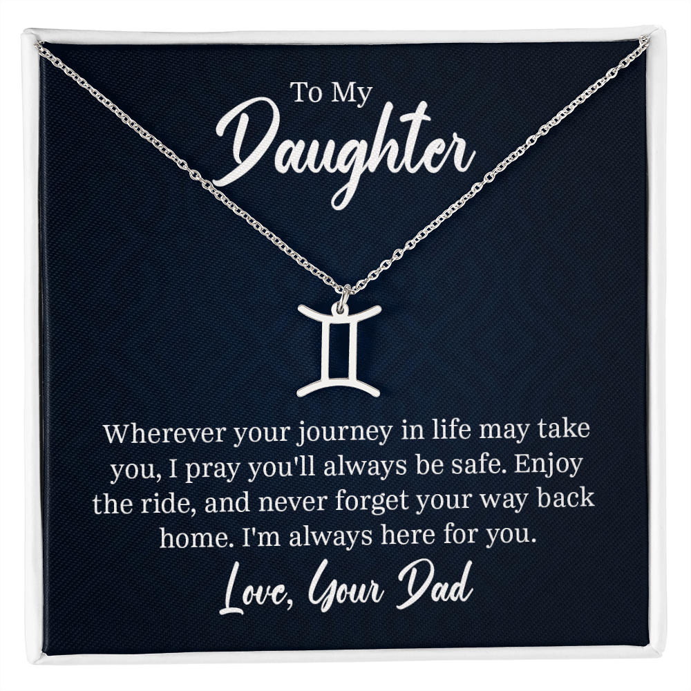 Always Know Where Your Stars Will Take You - Zodiac Necklace