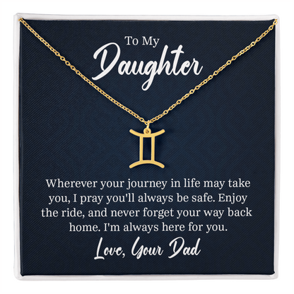 Always Know Where Your Stars Will Take You - Zodiac Necklace