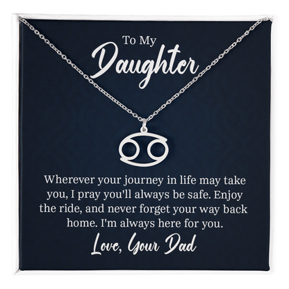 Always Know Where Your Stars Will Take You - Zodiac Necklace