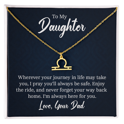 Always Know Where Your Stars Will Take You - Zodiac Necklace