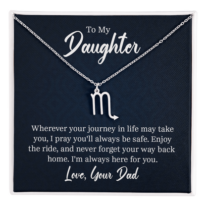 Always Know Where Your Stars Will Take You - Zodiac Necklace