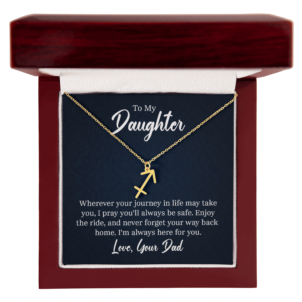 Always Know Where Your Stars Will Take You - Zodiac Necklace