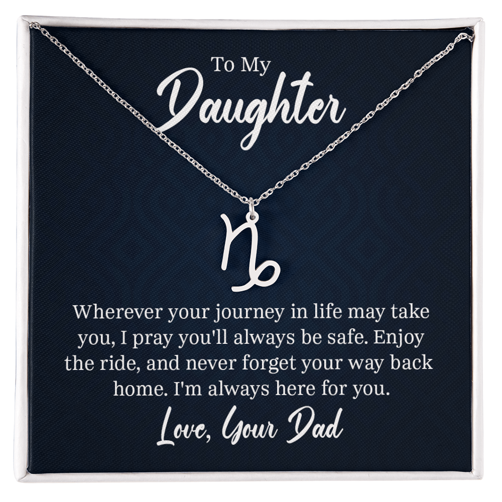 Always Know Where Your Stars Will Take You - Zodiac Necklace