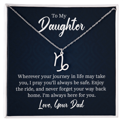 Always Know Where Your Stars Will Take You - Zodiac Necklace