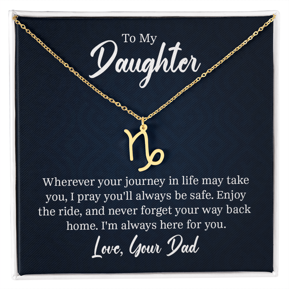 Always Know Where Your Stars Will Take You - Zodiac Necklace