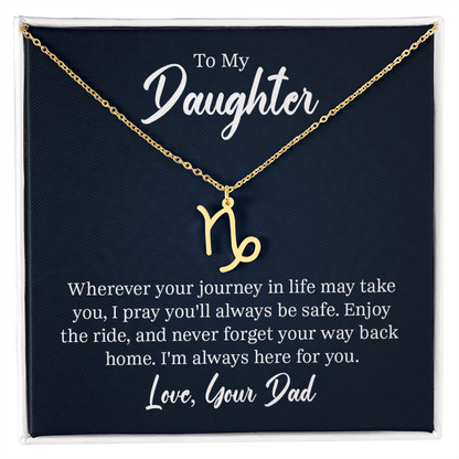 Always Know Where Your Stars Will Take You - Zodiac Necklace