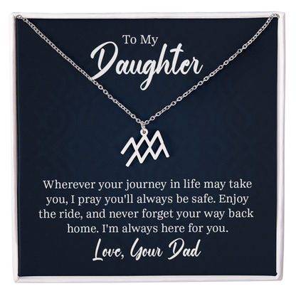 Always Know Where Your Stars Will Take You - Zodiac Necklace