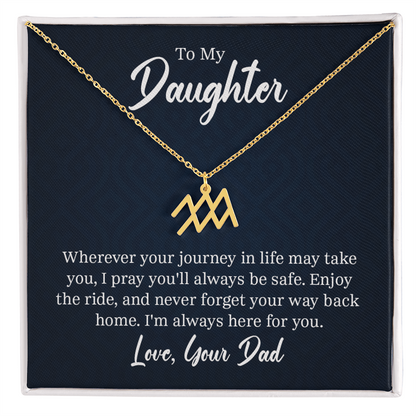 Always Know Where Your Stars Will Take You - Zodiac Necklace