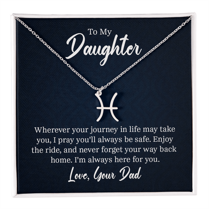Always Know Where Your Stars Will Take You - Zodiac Necklace