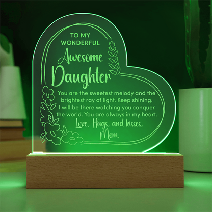 Engravable Heart Acrylic Plaque