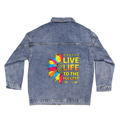 Women's Oversized Denim Jacket! They are Coming Back in Style!!