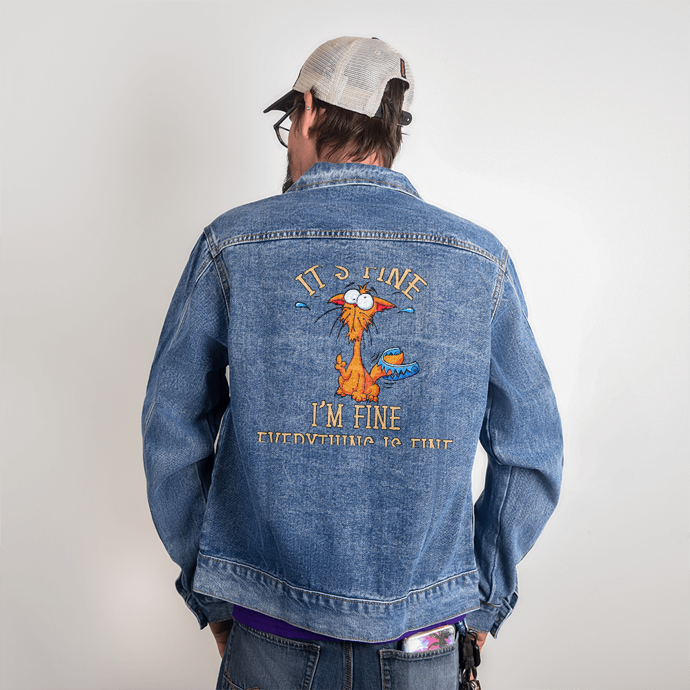 Men's DTG Denim Jacket - Perfect for Spring Weather!!