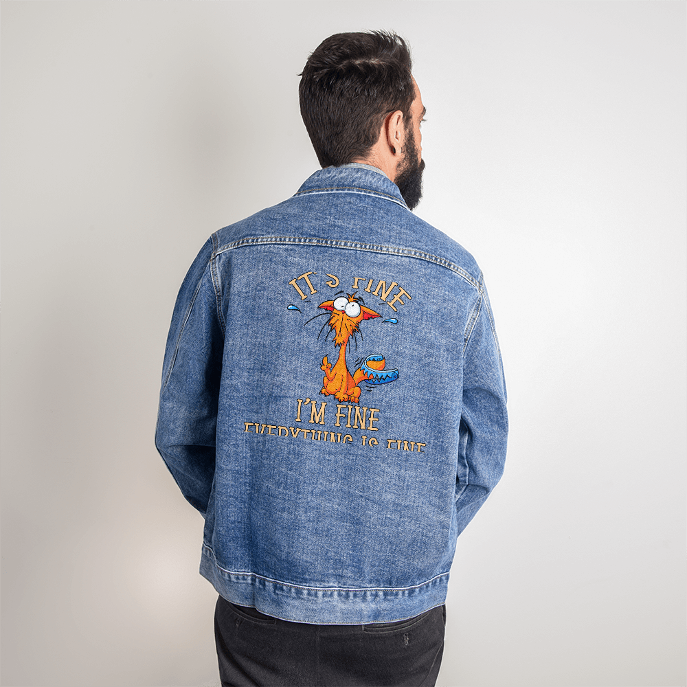 Men's DTG Denim Jacket - Perfect for Spring Weather!!