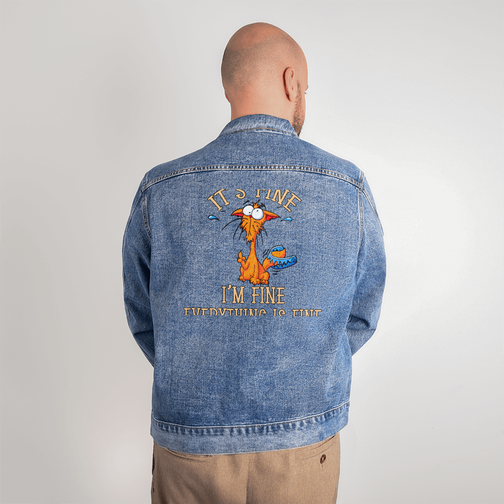 Men's DTG Denim Jacket - Perfect for Spring Weather!!