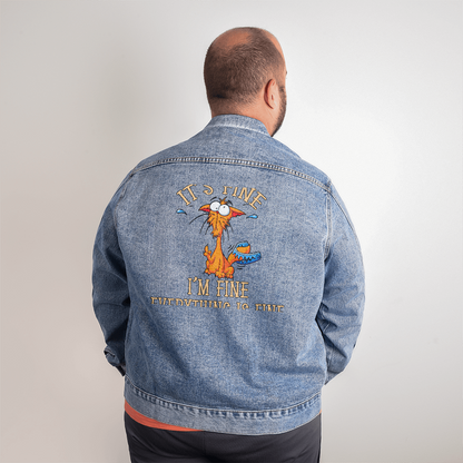 Men's DTG Denim Jacket - Perfect for Spring Weather!!