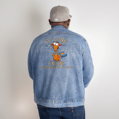 Men's DTG Denim Jacket - Perfect for Spring Weather!!