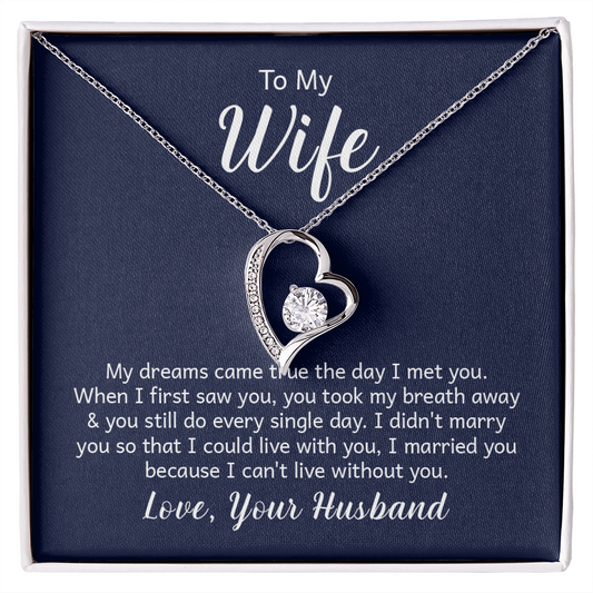 Forever Love Necklace - Make the Woman in your Life Scream with Happiness - Engravable