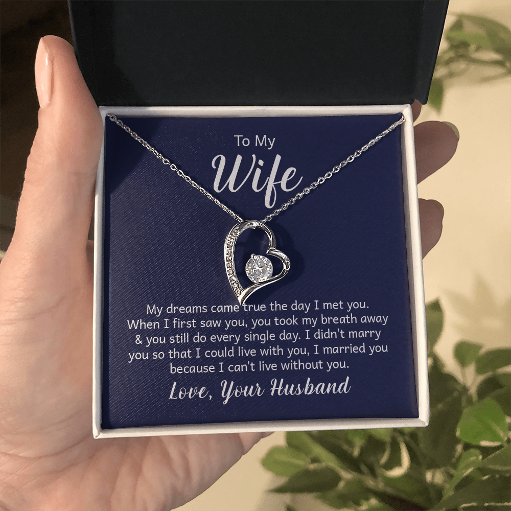Forever Love Necklace - Make the Woman in your Life Scream with Happiness - Engravable
