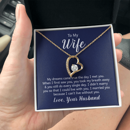 Forever Love Necklace - Make the Woman in your Life Scream with Happiness - Engravable