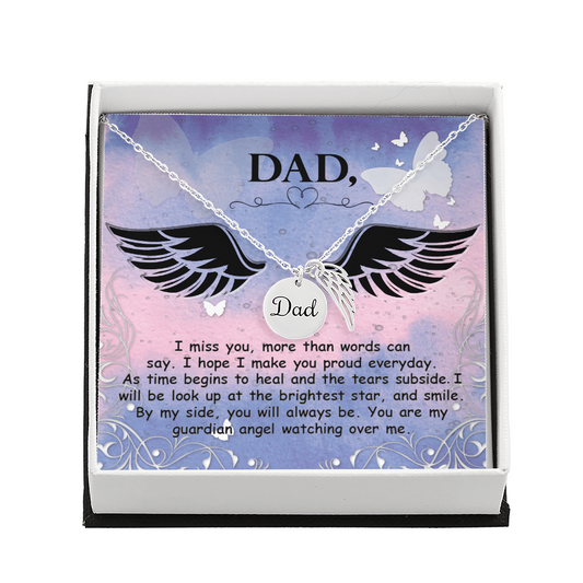 A Memorial to Dad Necklace - Engravable
