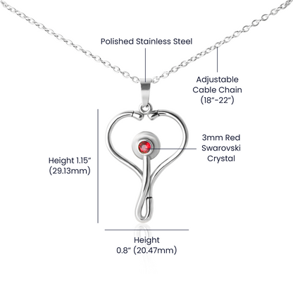 Nurses Need Love Too - This Stethoscope Necklace is the Perfect Gift to Show your Love!