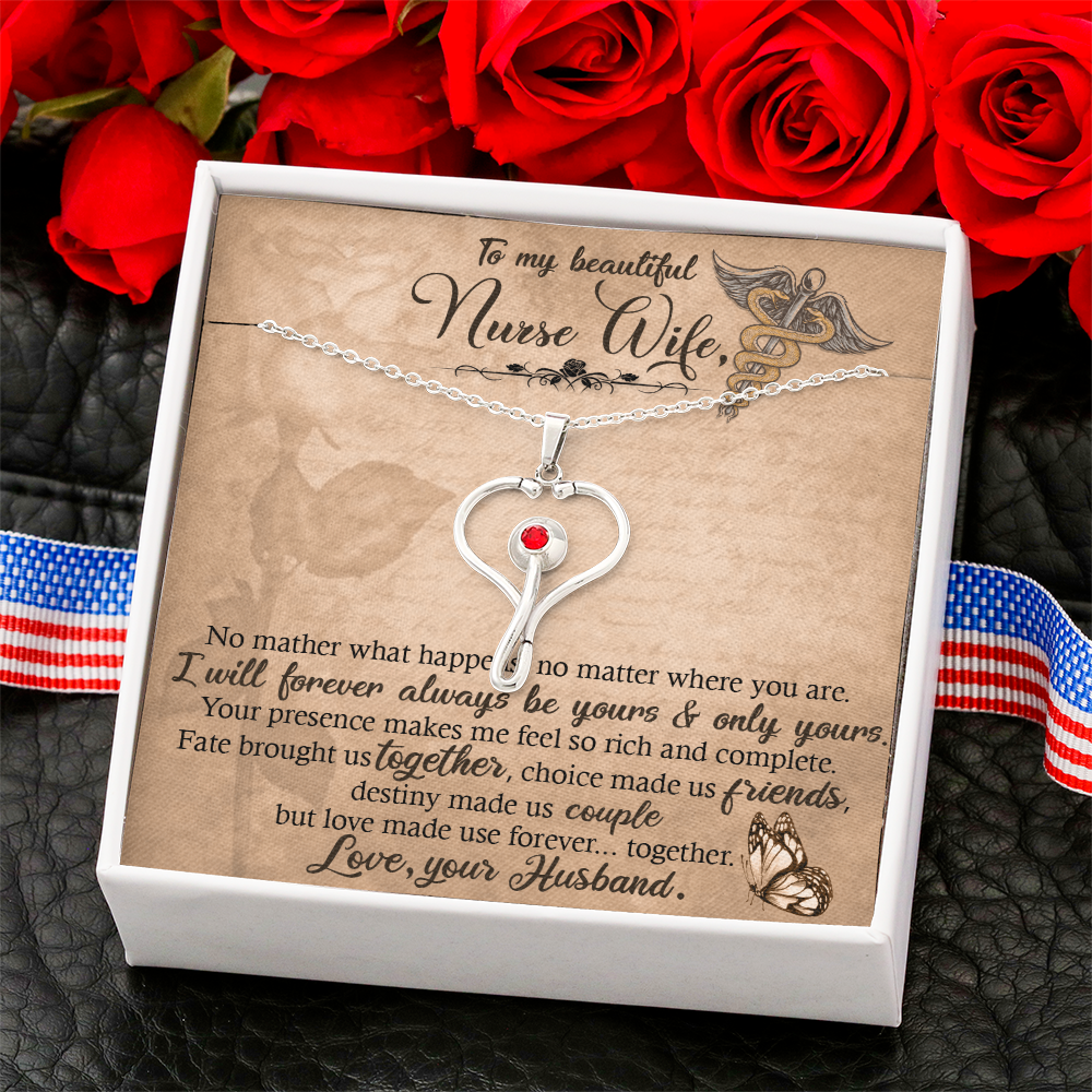 Nurses Need Love Too - This Stethoscope Necklace is the Perfect Gift to Show your Love!