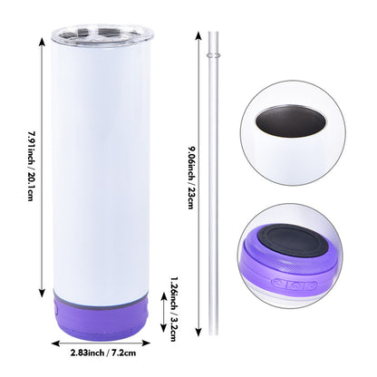 20oz Tumbler White with BlueTooth Speaker! Customize Yours Before They are Gone!!