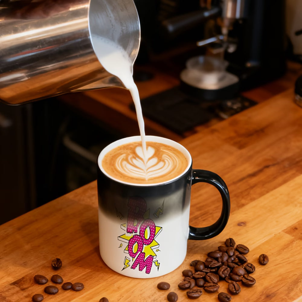 11oz Magic Mug, Black until Hot then See Your Design!