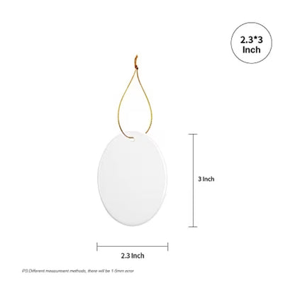 Custom Printing Ceramic 3" Ornaments Get Yours Now!