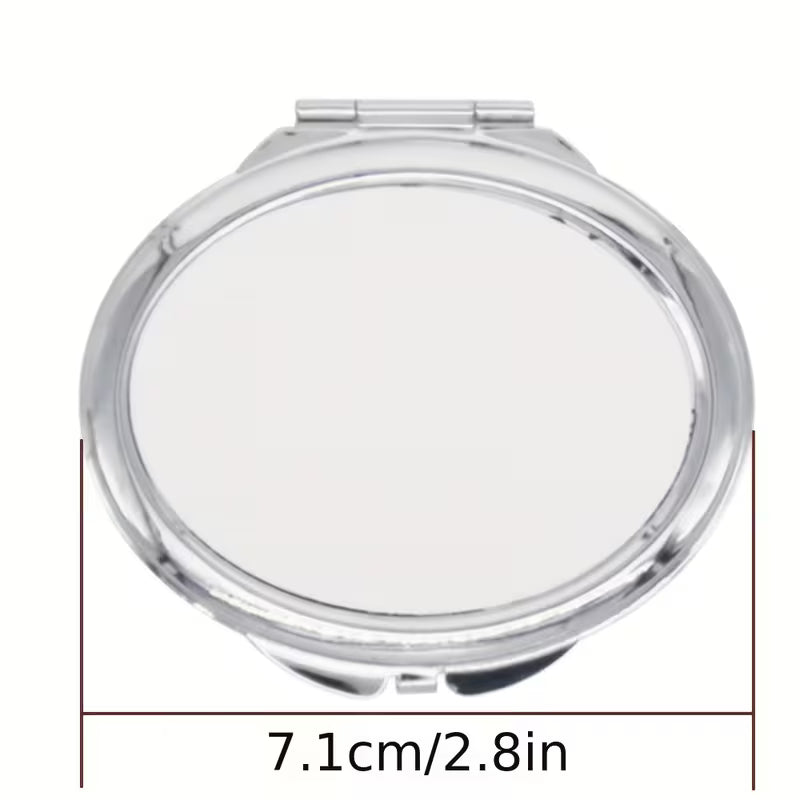 Customizable Oval Makeup Mirror Handheld