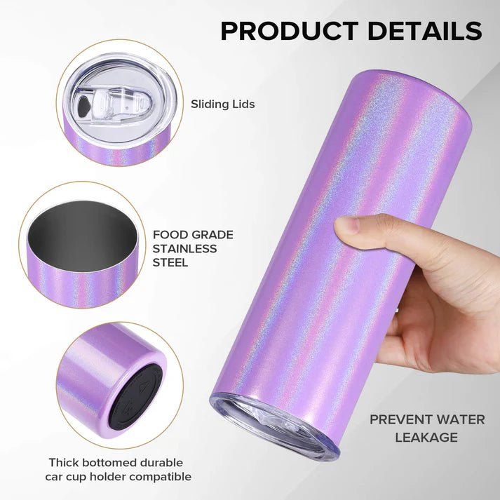 20oz Tumblers Holographic Colors Get Yours Customized Today!