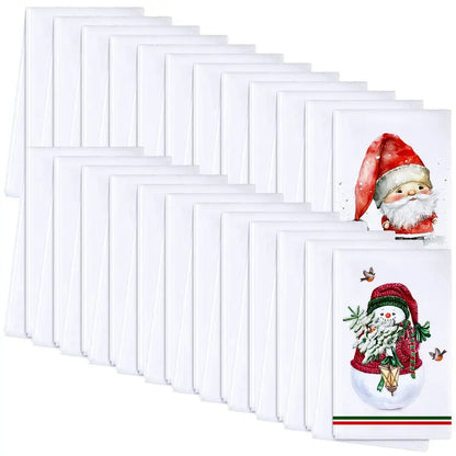 Microfiber Kitchen Dish Towels 16x24 - Great for Printing & Cleaning!